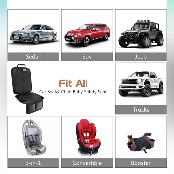 Car Seat Protector SMART ELF Water Proof Fits All - Picture 10 of 10